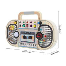 Kinder Sensorik-Board Tonrekorder mit LED