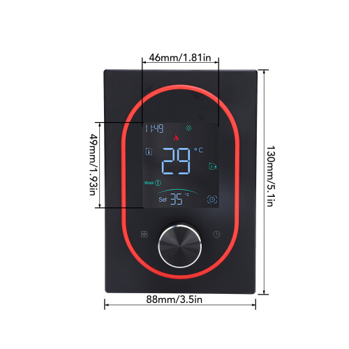 WLAN-Thermostat, LCD, für zu Hause und Büro