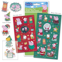 (1 Set of stickers) Peppa Pig Christmas Sticker Assortment