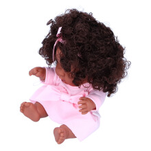25cm Vinylpuppe Schwarzes Mädchen Babyspielzeug