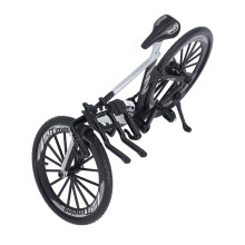 Spielzeug Rennrad Modell Legierung Schwarz/Weiß
