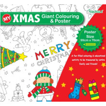 (1 Poster) Christmas Giant Colouring Poster