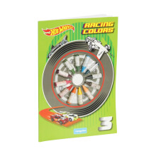 (1 Book) Hot Wheels Racing Colours 3 Colouring Book with Crayons