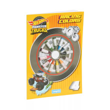 (12 Books) Hot Wheels Racing Colours 4 Colouring Book with Crayons