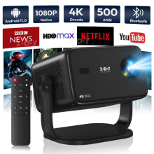 Proyector - XGODY - Gimbal A6 - Full HD 1920x1080 - Android 11 Wi‑Fi 6 - Autofoco 4D Keystone