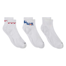 (S, Multicoloured) Nike Unisex Adult Everyday Plus Cushioned Ankle Socks