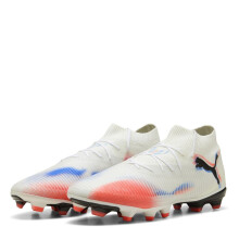 (7.5 UK, White/Black/Red) Puma Mens Future 8 Pro Artificial Ground Football Boots