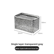 (Gray Single)Elegante Soporte de Papel Montado en la Pared con Diseño Multiusos Impermeable para Hoteles Baños