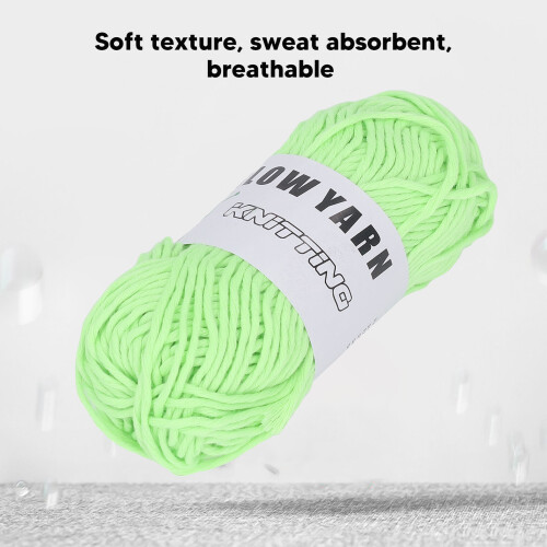 Lumineszierendes Garn 50m Polyester Strickgarn