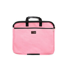 (Pink)A4 Wasserdicht Leinwand Dokument Organizer mit Reißverschluss für Büro und Klassenzimmer