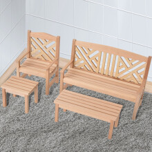 Dollhouse Miniatur Gartenmöbel Set 1:12 Holz Tisch