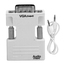 HDMI zu VGA Kabeladapter weiß für Monitor