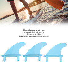 PVC Soft Top Surfbrett Flossen Set Tri Fin in Blau