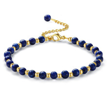 (Style E) Geometric Crystal Pink Beaded Bracelet Adjustable Gold Chain Women Jewelry Gift