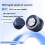 (Blue) Fan Wireless Handheld With Adjustable Speed And Compact Office For Design 1