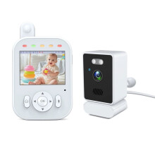 2,8 Zoll Babyphone 720P Videokamera, Weinen-Erkennung, Gegensprechfunktion, 1500mAh Tragbares Neugeborenen-Monitor