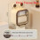 (Beige Double)Waterproof Adhesive Tissue Box With Visible Window For Kitchen Restroom Storage 1