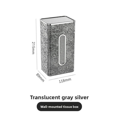 (Gray Wall Hanging)Stylish Wallmounted Paper Holder With Multipurpose Waterproof Design For Hotels Restrooms