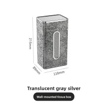 (Gray Wall Hanging)Porte-papier mural élégant avec design étanche polyvalent pour toilettes hôtels