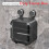 (Black Double)Waterproof Adhesive Tissue Box With Visible Window For Kitchen Restroom Storage 1