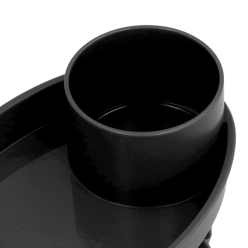 Kompaktes Snacktablett fürs Auto, Schwarz