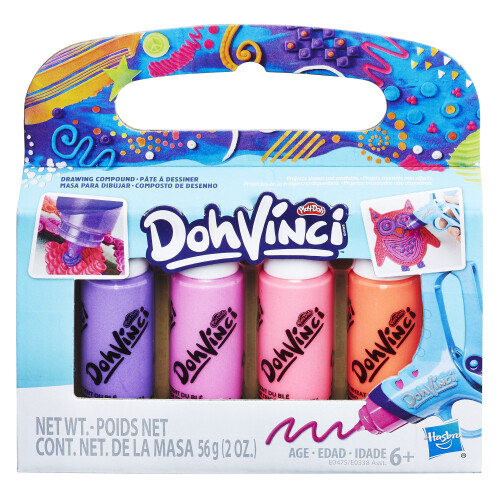 Play-Doh Play-Doh Dohvinci 4-Pack Drawing Compound - Pinks And Purples (E0475As0) 1