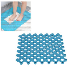 Blaue PVC Matte 20x20cm 6 Stück Anti-Rutsch