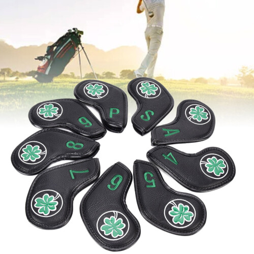 Golfschläger Kopfschutz Eisen 9er Schwarz