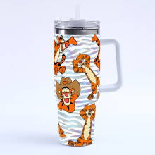 (Style B) Pooh Winnie The 40oz Double Wall Stainless Steel Thermos With Handle For Go On The