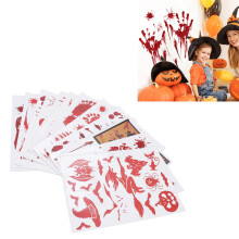 12er Halloween Blut Hand & Fuß Aufkleber