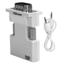 HDMI zu VGA Konverter, weiß, inkl. Audiokabel