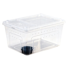 Garde-Créatures, Cage à Grillons et Boîte D'Alimentation pour Reptiles de Serpent Transparent Portable à Design Ventilé à L'Épreuve des