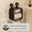 (Beige Double)Waterproof Adhesive Tissue Box With Visible Window For Kitchen Restroom Storage 10