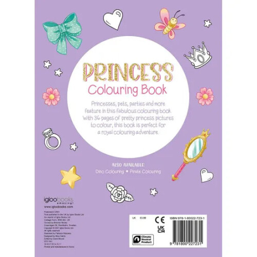 (Pack of 1) Princess Colouring Book 2