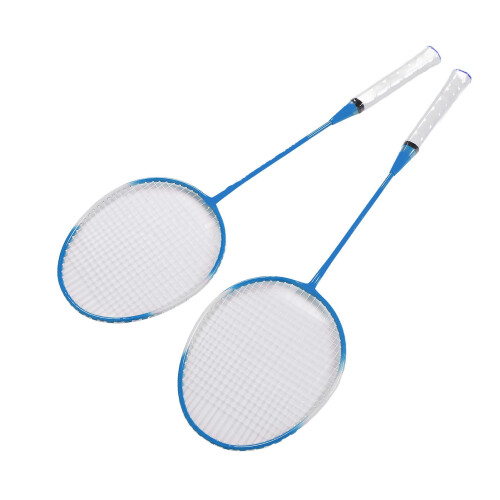 Vibrationsarmer Badminton Set blau Tasche