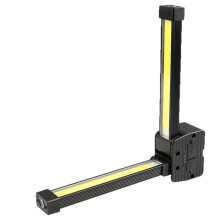 Luce di Lavoro LED COB Magnetica 18W 500 Lumen Torcia Pieghevole Professionale con Barre Luminose Doppie per Riparazioni Auto