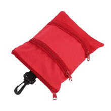 Exquisite Golf-Tee-Handtasche rot, mehrfach, Clip