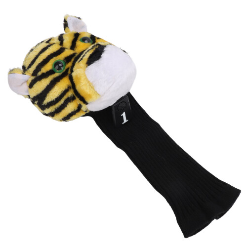 Tigerkopf Golfschlägerbezug Plüsch Nylon