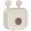 (White Red Double)Plastic Wallmounted Toilet Paper Dispenser With Waterproof Material For Bathroom Storage 6
