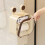 (Black Double)Waterproof Adhesive Tissue Box With Visible Window For Kitchen Restroom Storage 4