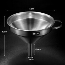 (15cm)Große Kapazität Edelstahl Öltrichter mit Filter für Haushalt Kochen und Verwendung Bar