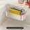 (Gray)Multifunctional Waterproof Sucker Sink Shelf For Wall Mount Kitchen And Bathroom 8
