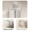(Gray)Transparent Wall Mount Tissue Dispenser With Suction Cup For Bathroom And Kitchen Use 5
