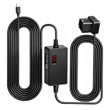 Dash Cam OBD Hardwire Kit Voedingskabel Type USB C Poort 10.5FT 12V-24V Naar 5V voor Dash Camera