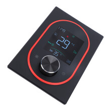 Smart-Thermostat mit App-Steuerung, schwarz