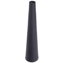 Schlanke Aluminium Vase klein schwarz