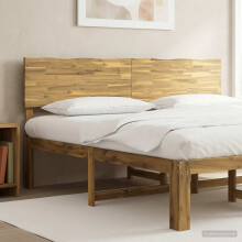 vidaXL Kopfteil mit Live Edge ROSTOCK Weiß 180 cm Massivholz Akazie
