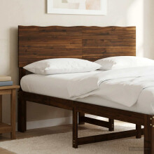 vidaXL Kopfteil mit Live Edge ROSTOCK Dunkelbraun 120 cm