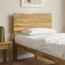vidaXL Kopfteil mit Live Edge ROSTOCK Weiß 100 cm Massivholz Akazie