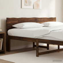 vidaXL Kopfteil mit Live Edge ROSTOCK Dunkelbraun 180 cm